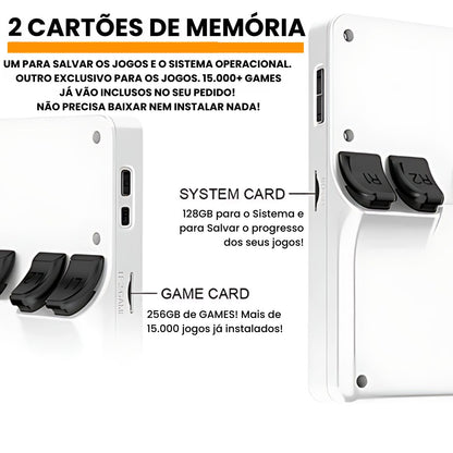 Videogame Retrô Portátil, Full HD, +15.000 Games