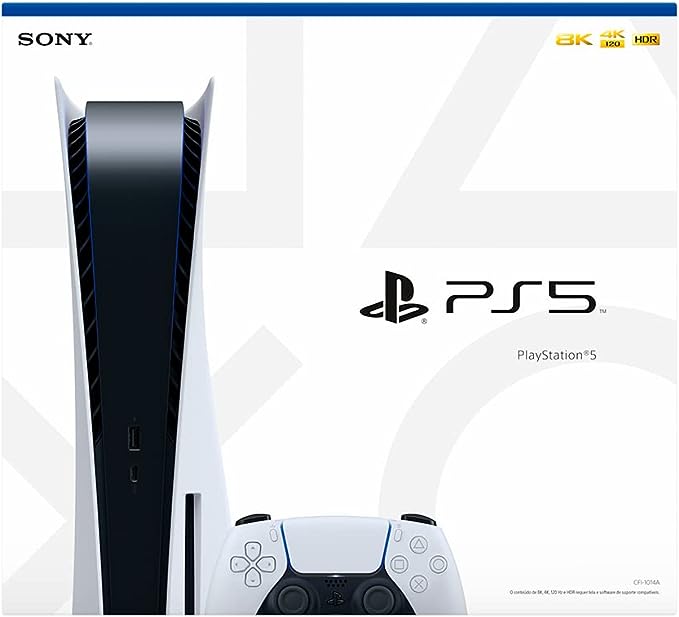 Console Playstation 5 Sony, SSD 825GB, Mídia Física, Branco